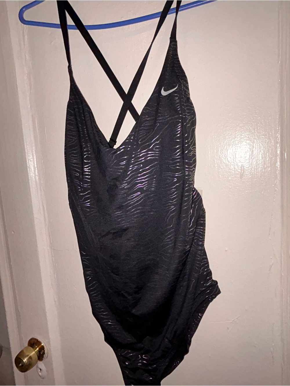 Nike Black/ iridescent One-Piece Swimsuit Nessa - Picture 3 of 16